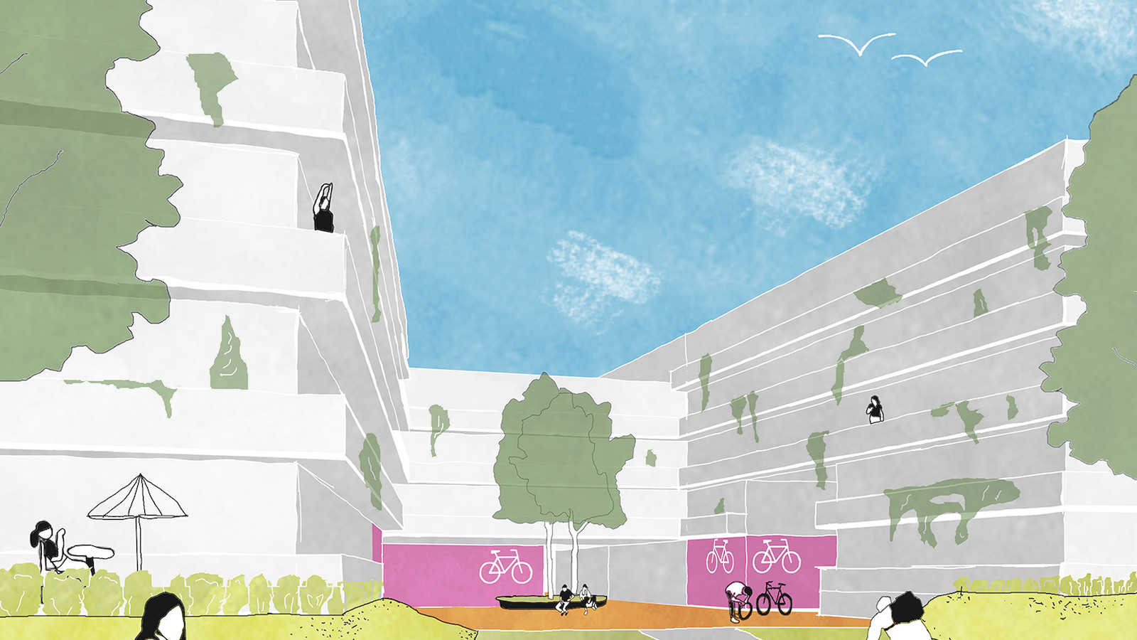 Zähringen Nord Velohof © Treibhaus