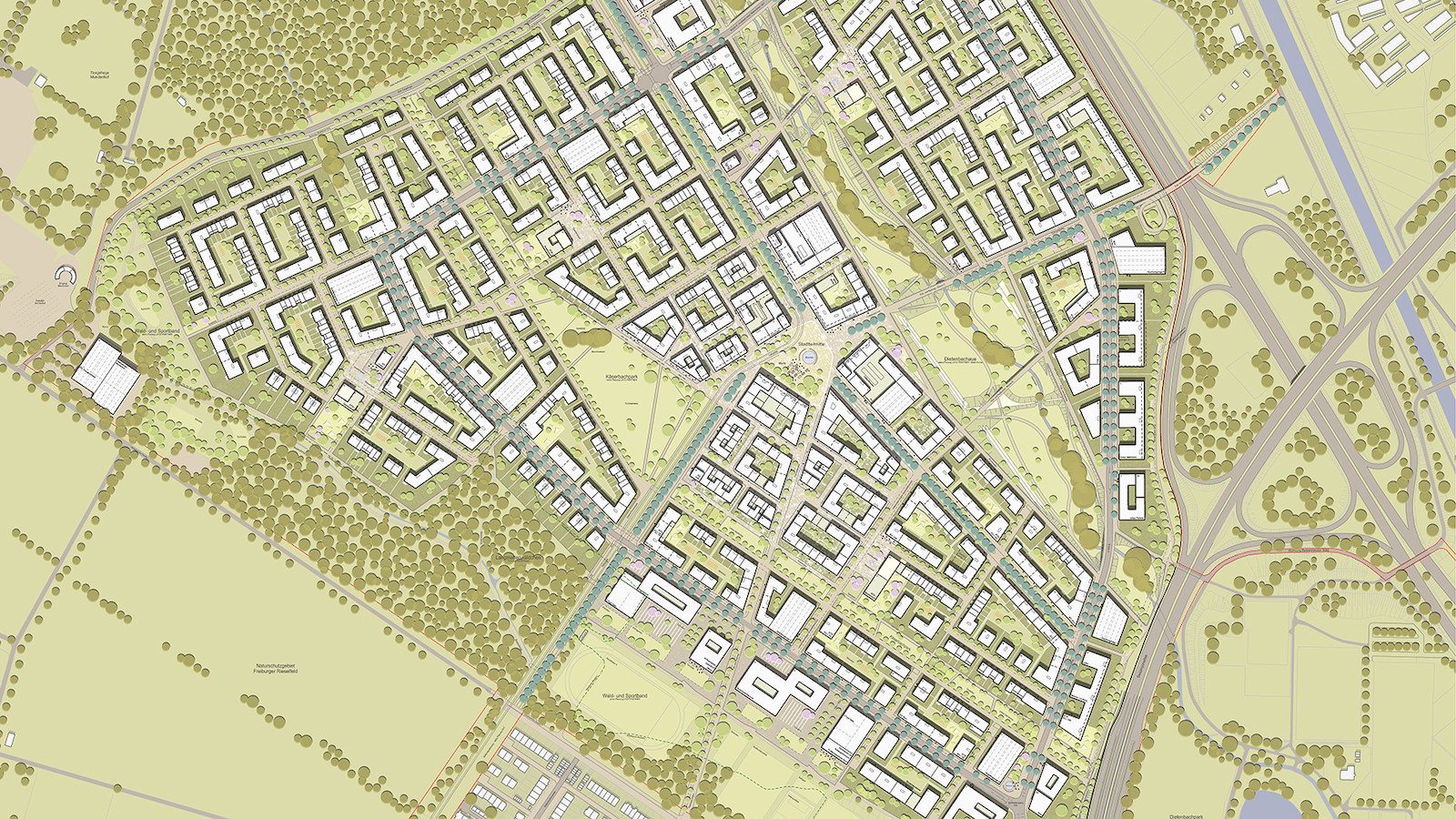 Rahmenplan Dietenbach © K9 Architekten