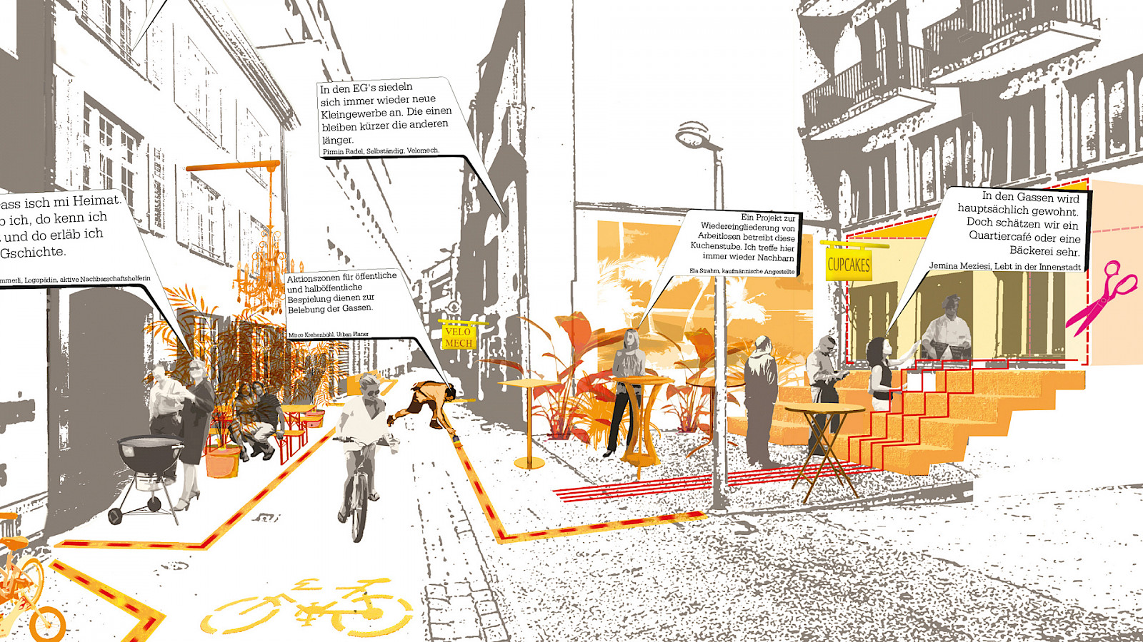 Gestaltungskonzept Innenstadt Basel © Bryum