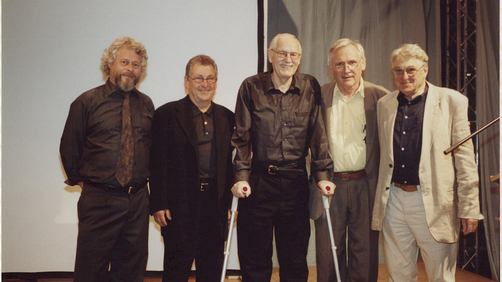 Forumsmitglieder mit Wolfgang Bäumle (2.v.rechts) und Herbert Dörr (rechts) © Architekturforum Freiburg e.V.
