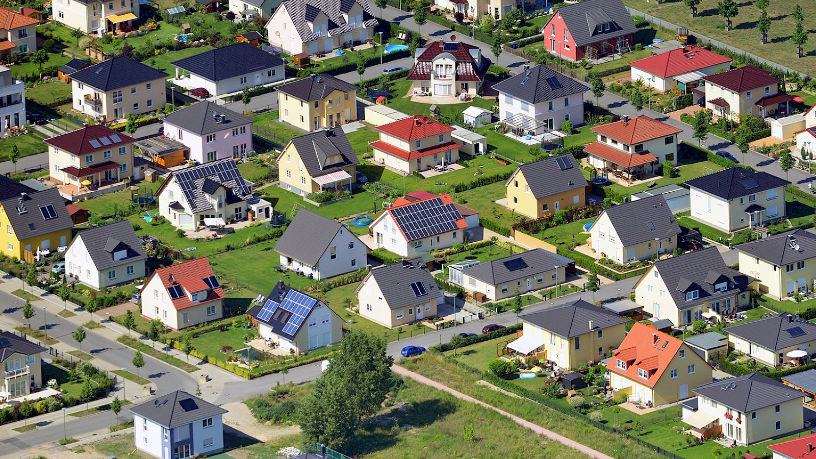 Einfamilienhaus-Siedlung in Berlin Biesdorf © euroluftbild.de | Robert Grahn